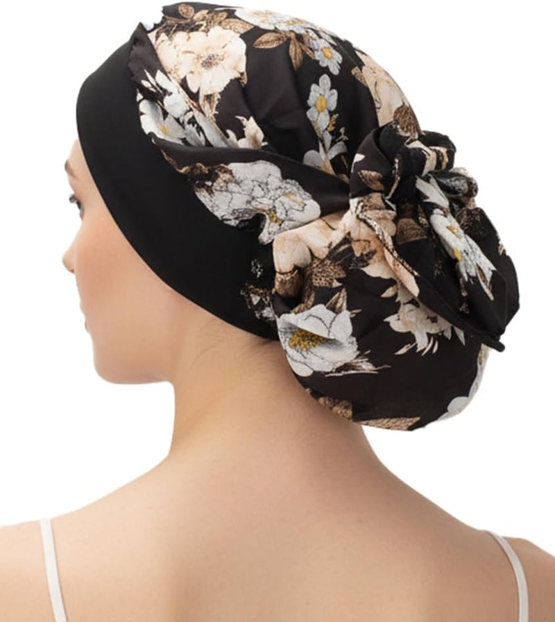 FADACHY Chemo Headwear for Women,Chemo Caps Lightweight for Summer with Head Scarf,Silky Soft Hair Turbans Fashion - Image 3